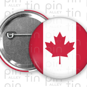 Canada Flag pin back button