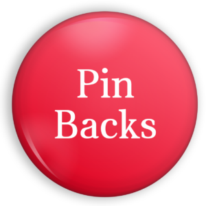 1 Pin Backs
