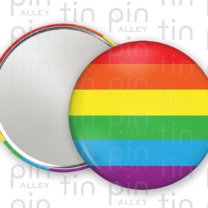 Six colour Pride Flag pocket mirror